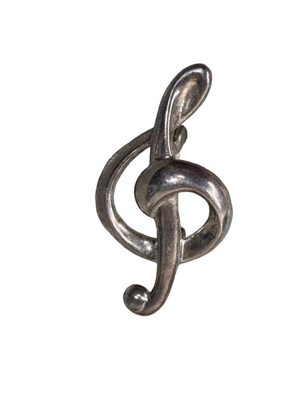 Sterling Silver Treble Clef Pin Brooch Pin 925 Musical Note Band Student Gift